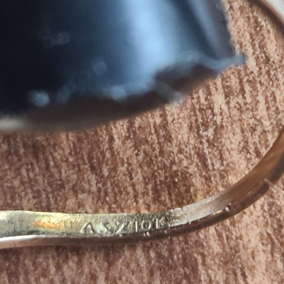 Golden Ring With Rubies 10K - Picture 8 of 10